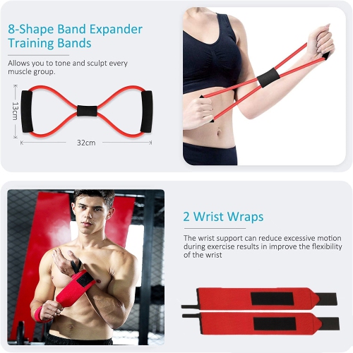 XFINITY Fitness Resistance Exercise Band 6 Workouts Meal Plan for sale online 