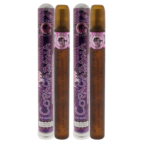 Cuba Brazil Copacabana by Cuba for Women - 1.17 oz EDP Spray - Pack of 2