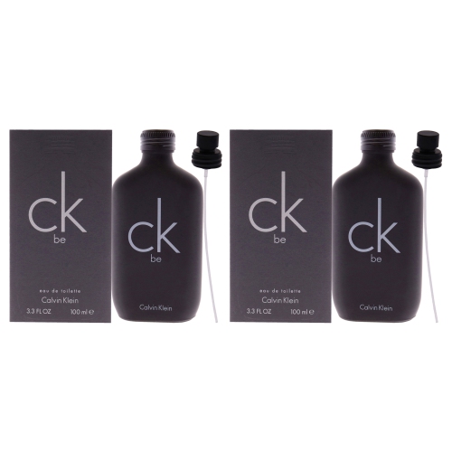 CK Be par Calvin Klein pour unisexe - Spray EDT - Paquet de 2 3,4 oz