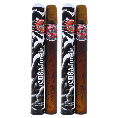 Cuba Jungle Zebra by Cuba for Women - 1.17 oz EDP Spray - Pack of 2