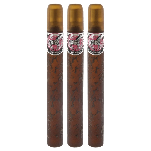 Cuba Jungle Zebra by Cuba for Women - 1.17 oz EDP Spray - Pack of 3