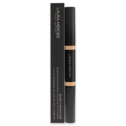 LAURA MERCIER  Secret Camouflage Concealer Duo Stick - 1W Light With Warm Undertones By for Women - 0.06 OZ Concealer Highlight and conceal to provide the best coverage