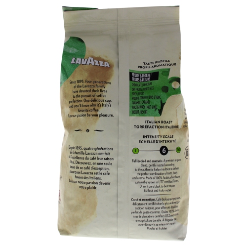 Tierra Organic Roast Whole Bean Coffee by Lavazza for Unisex - 35.2 oz Coffee
