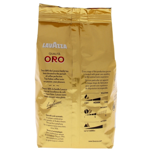 Qualita Oro Coffee Roast Whole Bean Coffee by Lavazza for Unisex - 35.2 oz Coffee
