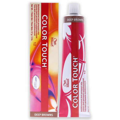 WELLA  Color Touch Demi-Permanent Color - 8 71 Light Blonde-Brown Ash By for Unisex - 2 OZ Hair Color