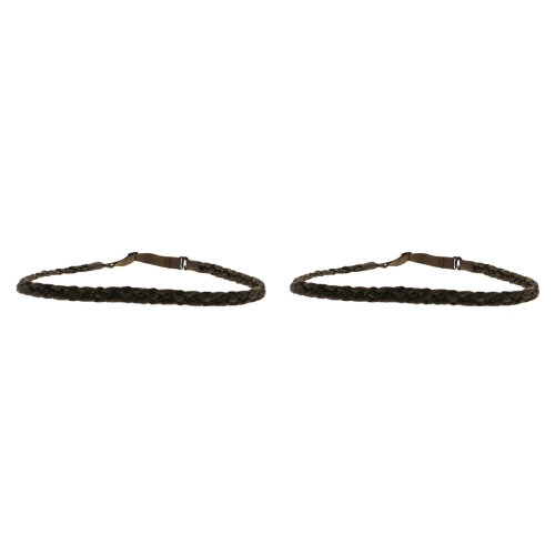Pop Double Braid Headband - R1416T Buttered Toast by Hairdo for Women - 1 Pc Hair Band - Pack of 2