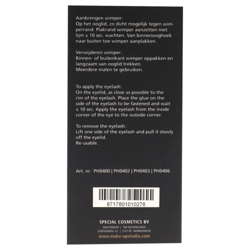 Eyelashes - 6 by Make-Up Studio for Women - 1 Pair Eyelashes