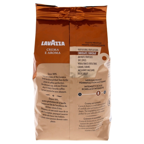 Crema e Aroma Roast Whole Bean Coffee by Lavazza for Unisex - 35.2 oz Coffee