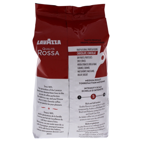 Qualita Rossa Roast Whole Bean Coffee by Lavazza for Unisex - 35.2 oz Coffee