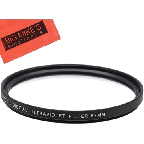 67mm Multi-Coated UV Protective Filter for Nikon CoolPix P900, P950 Digital Ca