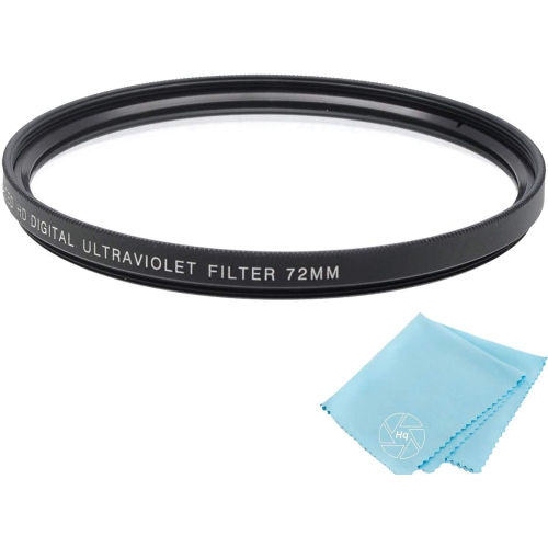 72mm Multi-Coated UV Protective Filter for Select Canon, Nikon, Olympus, Pentax, , Sigma, Tamron Digital Cas,
