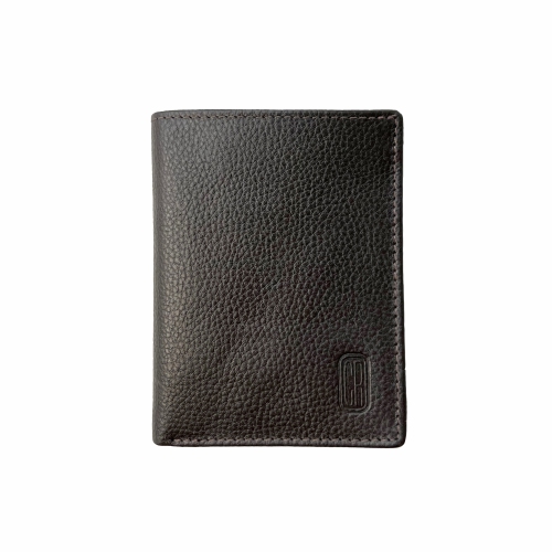 CLUB ROCHELIER  Men's Vertical Slimfold Wallet In Brown