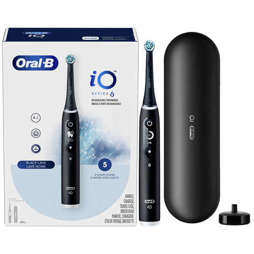 Oral-B iO Series 6 Smart Electric Toothbrush - Black Onyx