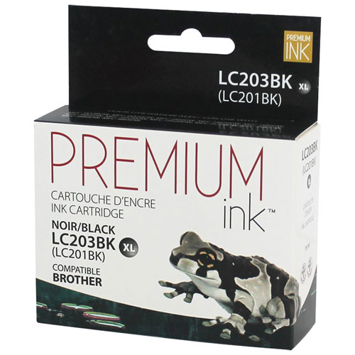 Premium Ink Black Ink Cartridge Compatible with Brother