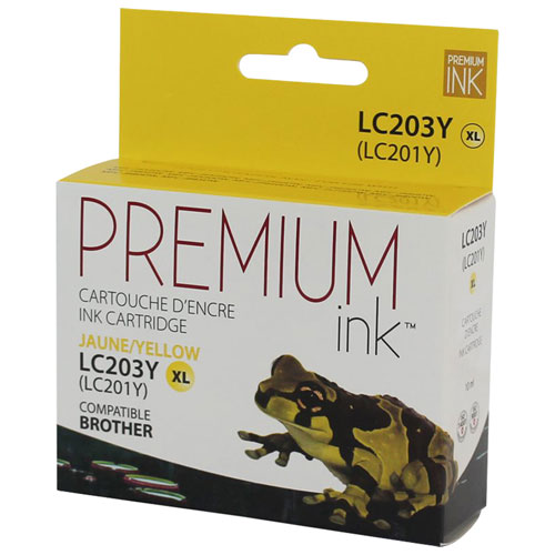 Cartouche d'encre jaune Premium Ink compatible avec Brother