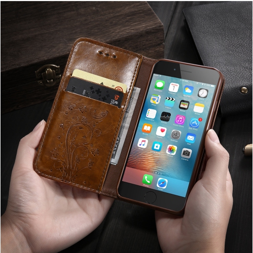 DORNA Leather Magnetic Wallet Case with Card Slots Kickstand Magnetic Closure Shockproof Flip Folio Book Case Cover for iPhone 13 -Pink