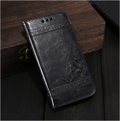 DORNA  Leather Magnetic Wallet Case With Card Slots Kickstand Magnetic Closure Shockproof Flip Folio Book Case Cover for Iphone 13 Pro -Black