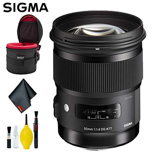 Sigma 50mm f/1.4 DG HSM Art Lens for Nikon F Deluxe Bundle