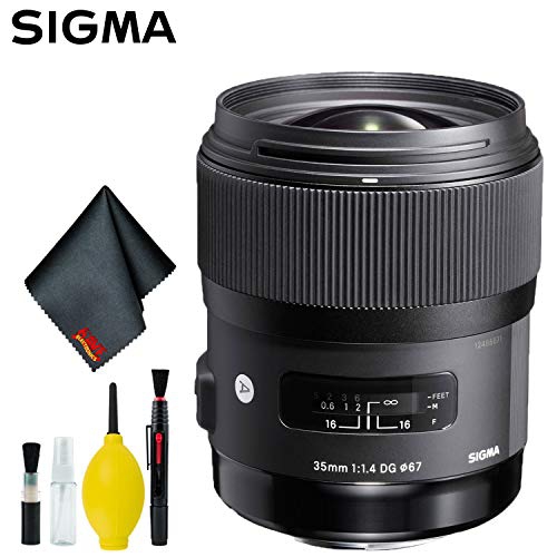 Sigma 35mm f/1.4 DG HSM Art Lens for Nikon F Standard Bundle