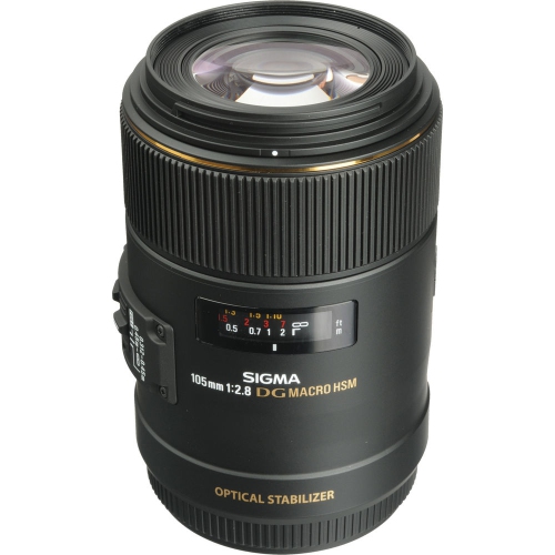 Sigma 105mm f/2.8 EX DG OS HSM Macro Lens for Canon EF Bundle