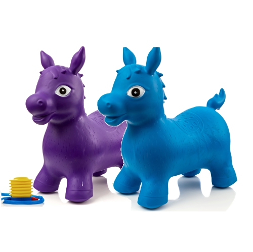 Children's Horse Hopper,with Free Foot Pump, Exercise Jumping Animal, Bouncy Horsey Ride-on Toy, Fun Space Hopper for Core Strengthening
