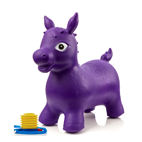 Children's Horse Hopper,with Free Foot Pump, Exercise Jumping Animal, Bouncy Horsey Ride-on Toy, Fun Space Hopper for Core Strengthening