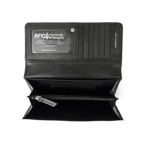 Club Rochelier Expander Clutch Wallet Black