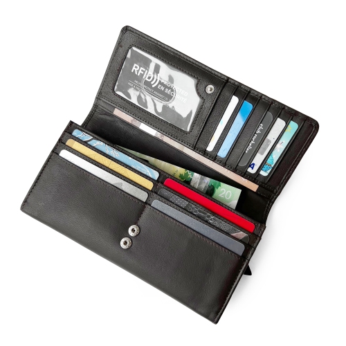 Club Rochelier Expander Clutch Wallet Brown