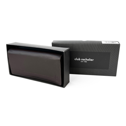 Club Rochelier Expander Clutch Wallet Brown