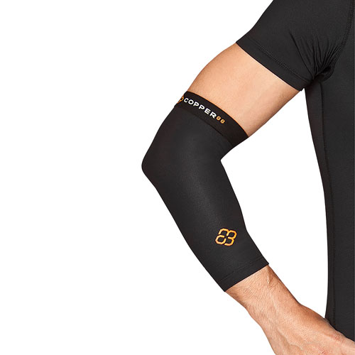 Copper88 Unisex Compression Elbow Sleeve - Small