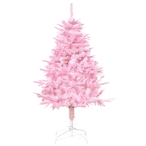 HOMCOM – décoration d’arbre de Noël artificiel 4FT avec ouverture automatique pour la fête à domicile, rose