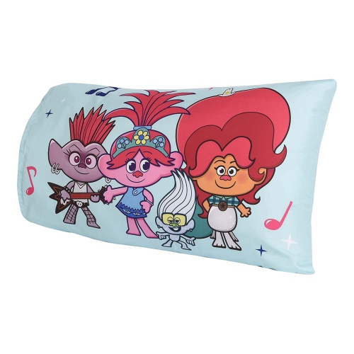 Trolls Poppy Toddler Bedding Sheet Set 3 Piece Set for Kids With Reversible Comforter