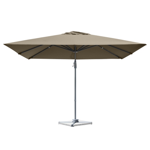 Gymax 10FT Square Offset Patio Umbrella Outdoor Aluminum Cantilever Umbrella