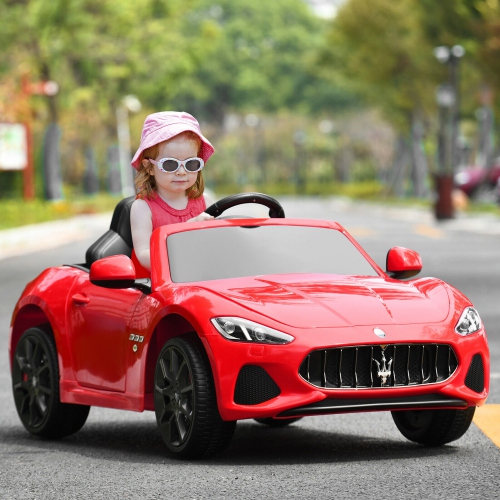 Gymax 12V Kids Ride On Car Licensed Maserati GranCabrio w/Remote Control & Music