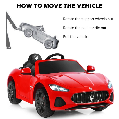 Gymax 12V Kids Ride On Car Licensed Maserati GranCabrio w/Remote Control & Music
