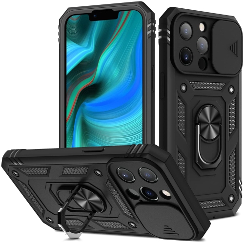 navor Military-Grade Hard Case Compatible with iPhone 13 Pro 6.1 inches, Ring Car Mount Kickstand Shockproof Full Body Protective Anti-Slip Case