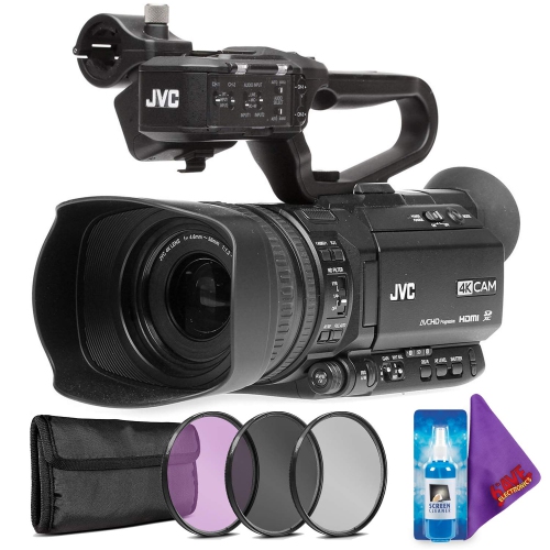 JVC GY-HM180 Ultra HD 4K Camcorder with HD-SDI + Creative Filter Kit Bundle