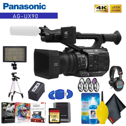 Panasonic AG-UX90 4K/HD Professional Camcorder Advanced Accessory Kit