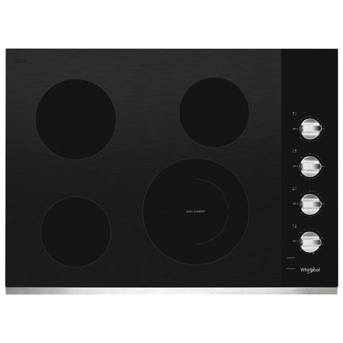 Whirlpool 30" 4-Element Electric Cooktop - Stainless Steel - Open Box - Perfect Condition
