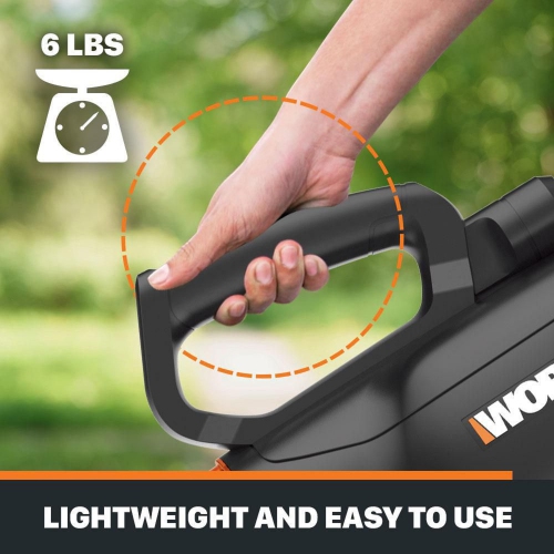 Electric Leaf Blower. Modern WORX Turbine 600 Electric Leaf Blower, 110 mph, Handheld Blowers,