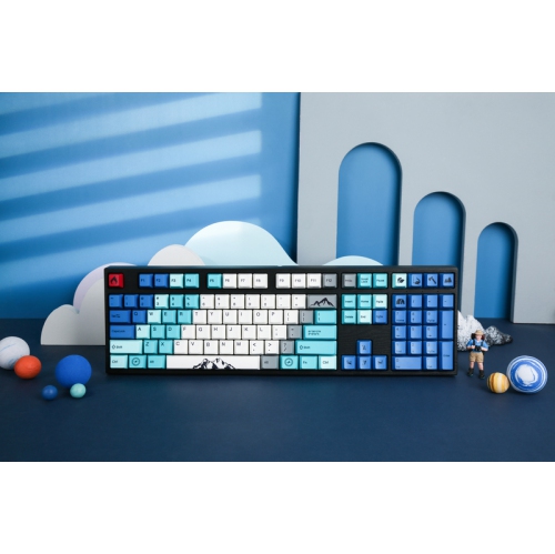 Varmilo Summit R2 - Wired Mechanical Keyboard, White Backlit, EC Ivy Switch, PBT Keycaps, Full Size, Black