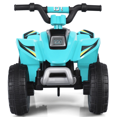Topbuy 6V Kids Mini Electric Quad ATV Battery Powered Toddler Ride On Toy Blue
