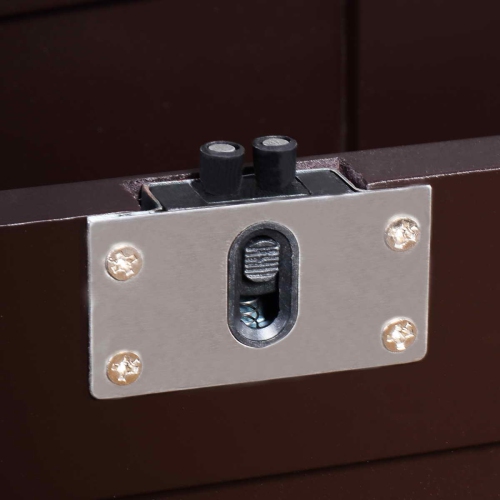 Topbuy Wood Buffet Cupboard Kitchen Storage Cabinet Sideboard w/ Sliding Door Brown