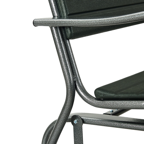 Topbuy Outdoor Patio Steel Bench Loveseat Garden Seat