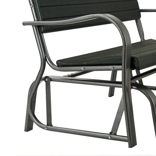 Topbuy Outdoor Patio Steel Bench Loveseat Garden Seat