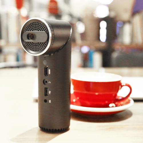 EZee Life USB/WiFi Portable Projector, Bluetooth Connectivity with 90° Rotate, Wall and Ceiling Projector - Movie Projector - Black Color