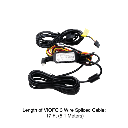 Spliced Hardwire Kit for BlackboxMyCar PowerCell 8 Dash Cam Battery Pack