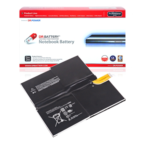 DR. BATTERY  - Replacement for Microsoft Surface Pro 3 / Pro 3 1631 / 1577-9700 / G3Hta005H / G3Hta009H / Ms011301-Plp22T02 [7.6V / 5547Mah / 42.2Wh]