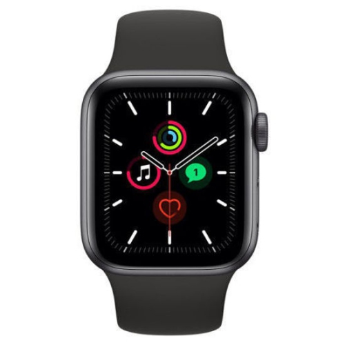 Apple Watch SE (Gps) 40MM Space Grey with Black Sports Band - Certified Refurbished by APPLE - Refurbished condition - Image 2