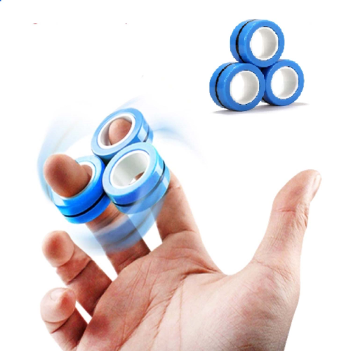 Natalianoo Magnetic Rings, Finger Spinner Sensory Fidget Toy Set, Creative Fidget Anxiety Toy, Stress Relief for Kids, Adults, Suitable for Traveling